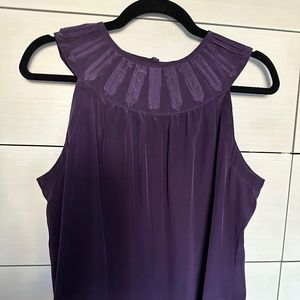 Banana Republic Silk Sleeveless Blouse | Violet Purple | Size M